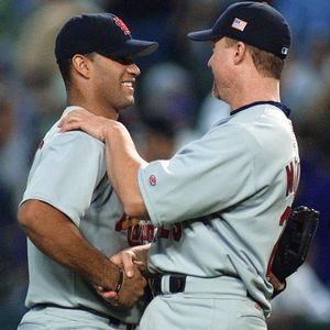 Fun fact, the same year Albert Pujols debuted with the Cardinals (2001) was  the year Mark McGwire retired from baseball and he played his last season  with the Cardinals (2001) : r/baseball