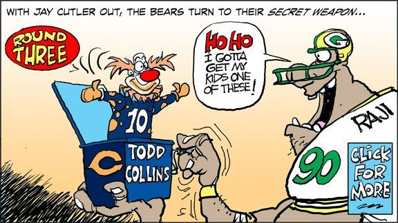 Bears-Packers NFC Championship game cartoon recap round 3