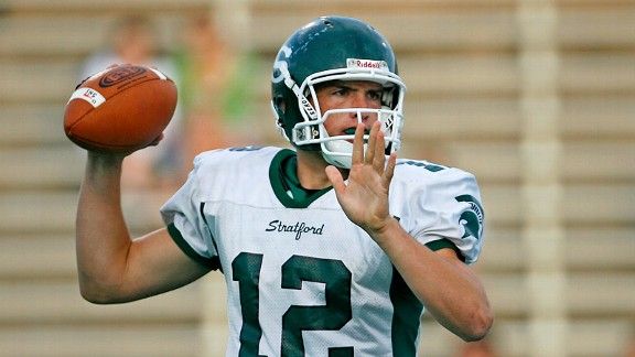 Andrew Luck 12 Stratford High School Spartans Green Football