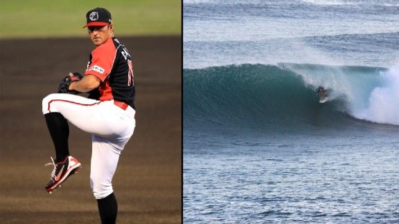 Los Angeles' other Major League Baseball team uses nostalgic surf