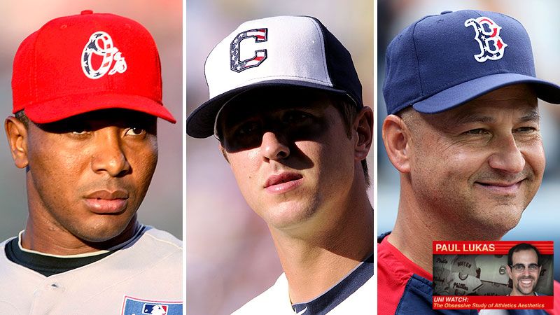Uni Watch chronicles the evolution of MLB's July 4 stars and stripes caps -  ESPN