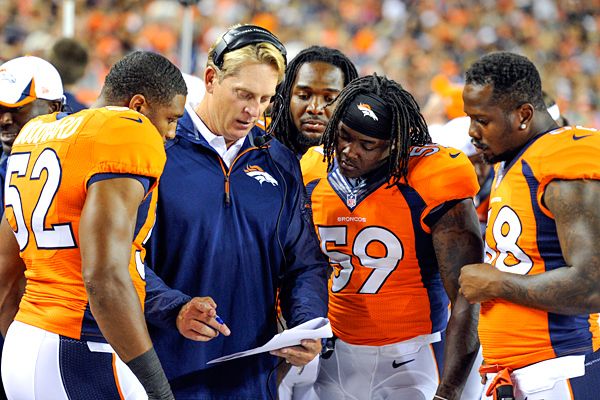 Broncos name Jack Del Rio interim head coach while John Fox