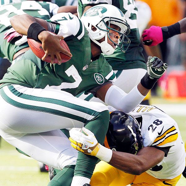 Steelers at Jets: Ryan Clark intercepts Geno Smith