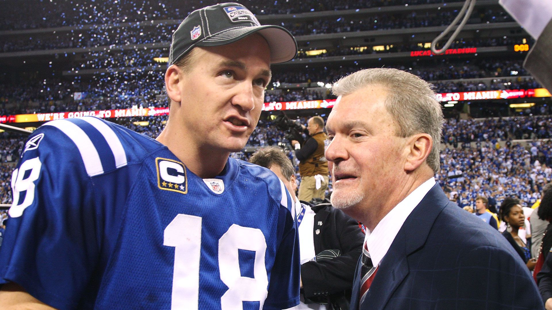 Indianapolis Colts QB Peyton Manning answers questions on Super