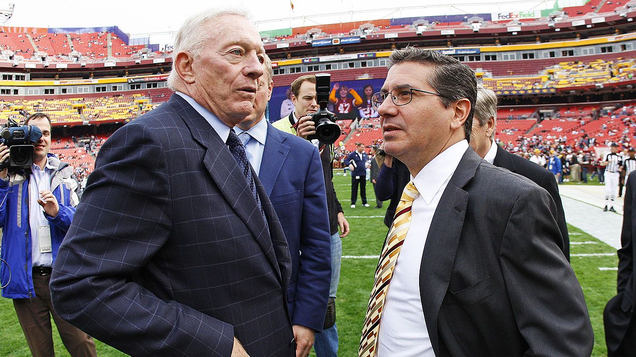 Jerry Jones brushes off reported rift with Daniel Snyder