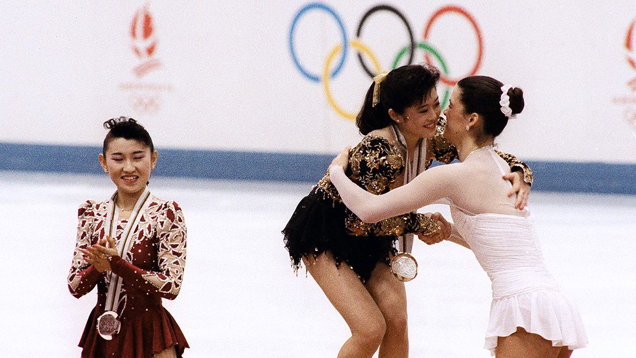 кристи ямагучи 1992. виктория синицына и никита кацалапов. фигурное катание 1992. фигуристка тоня хардинг 2020. фигурное катание 1992.