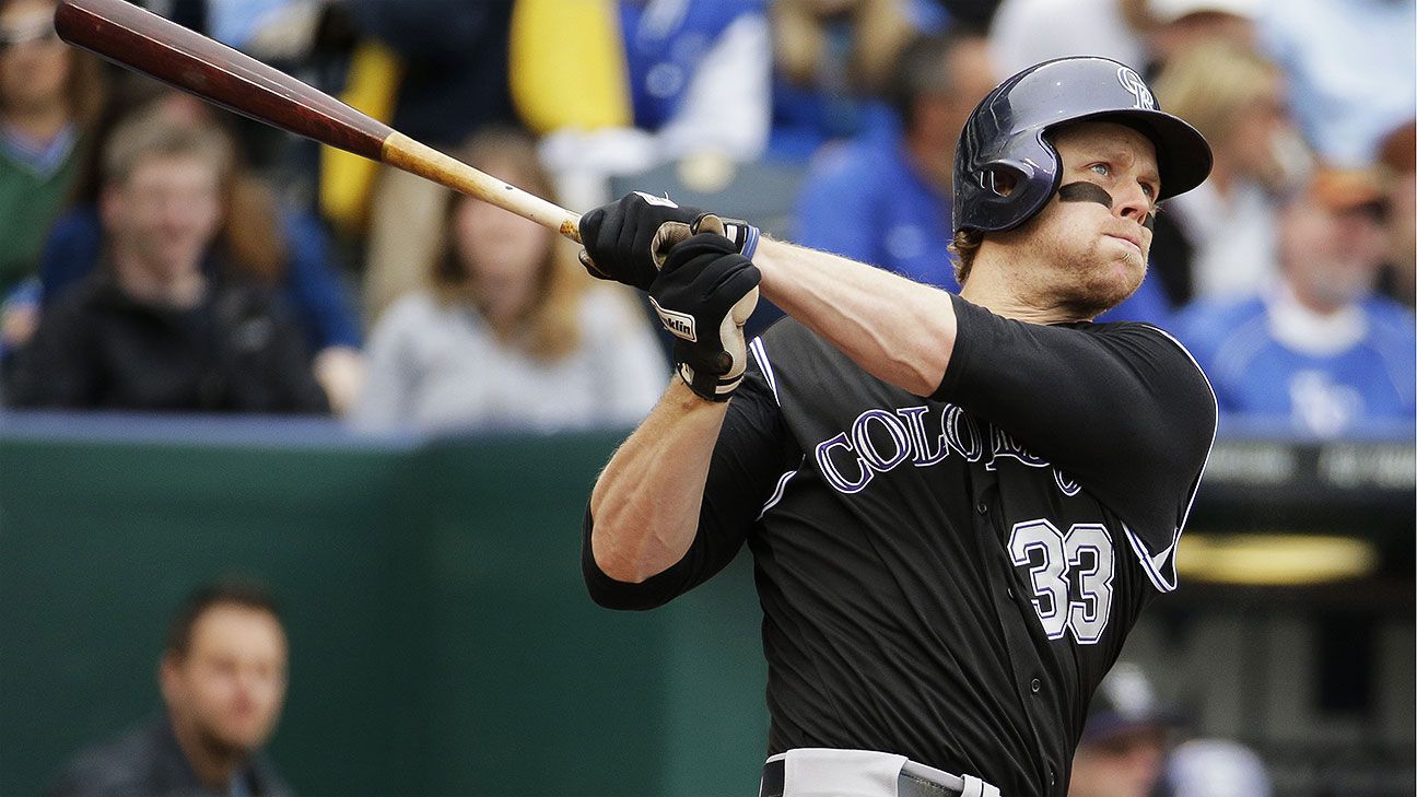 April 19 2014: Colorado Rockies Infielder, Justin Morneau (33