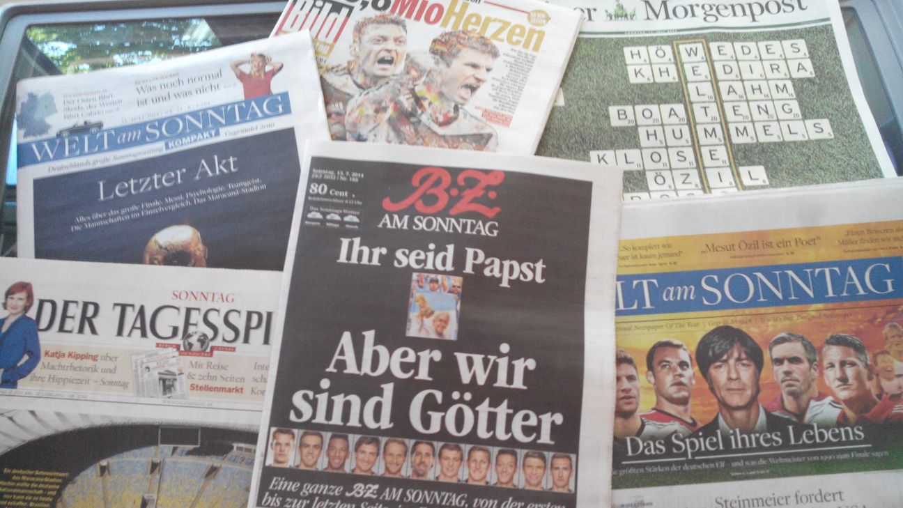 German media upbeat ahead of World Cup final against Argentina ESPN