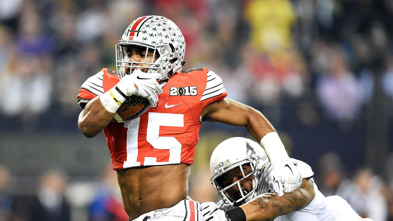 Ezekiel Elliott of Ohio State Buckeyes says crop-top jersey rule