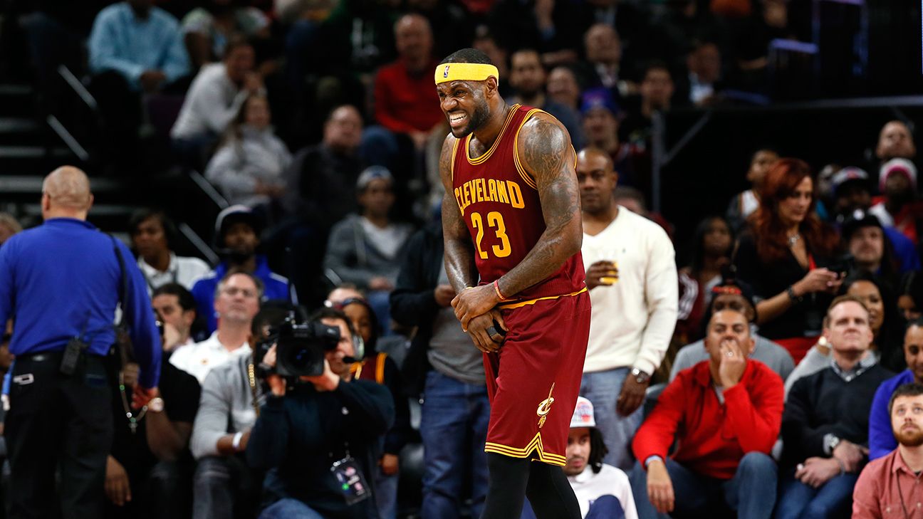 LeBron James out with sprained wrist, Basketball