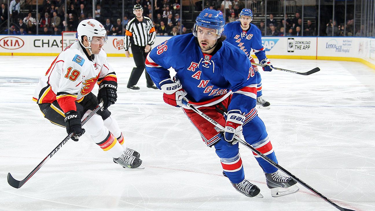 Mats Zuccarello of New York Rangers out indefinitely with upperbody