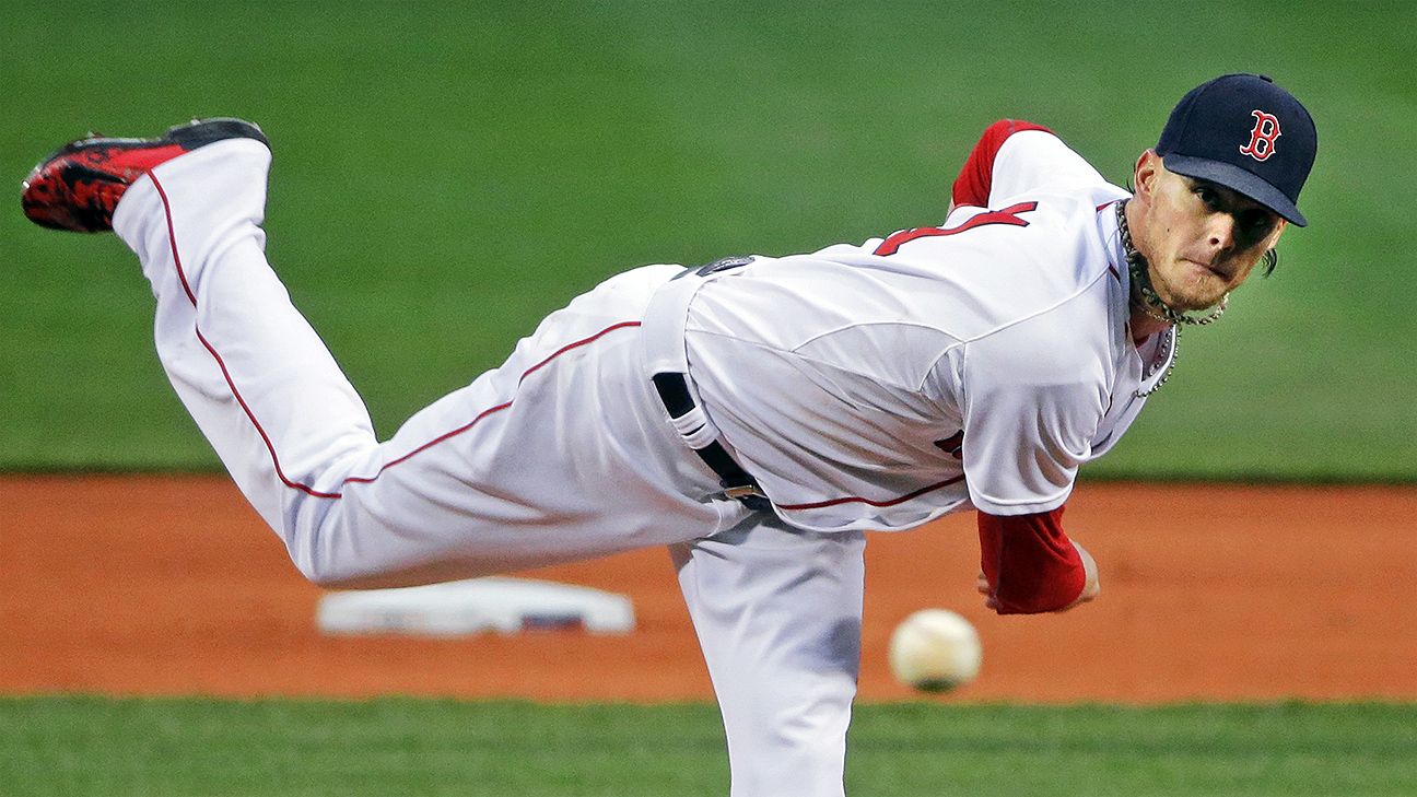 Boston Red Sox's Clay Buchholz, Craig Breslow explore role reversal