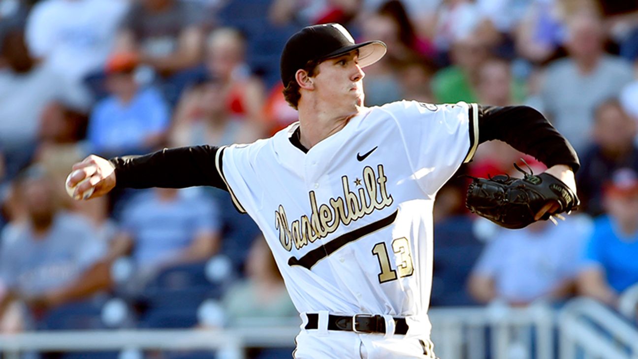 Walker Buehler was a star for Vanderbilt baseball before pitching for the  Dodgers