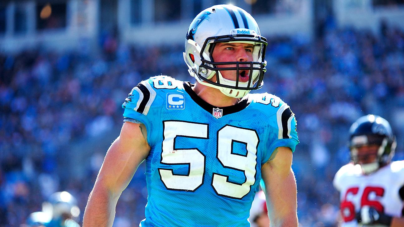 Luke Kuechly of Carolina Panthers out of concussion protocol, cleared to  practice - ESPN