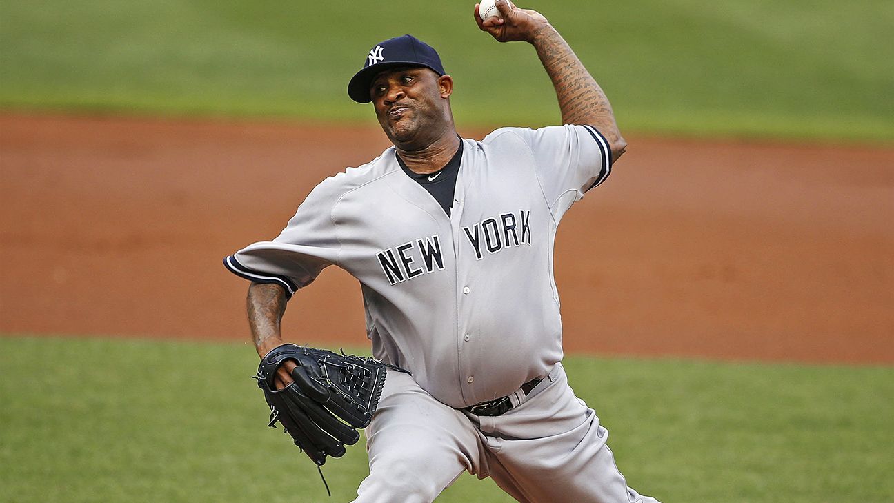 Yankees pitcher CC Sabathia taken to the hospital in 101F heat in Texas, New York Yankees