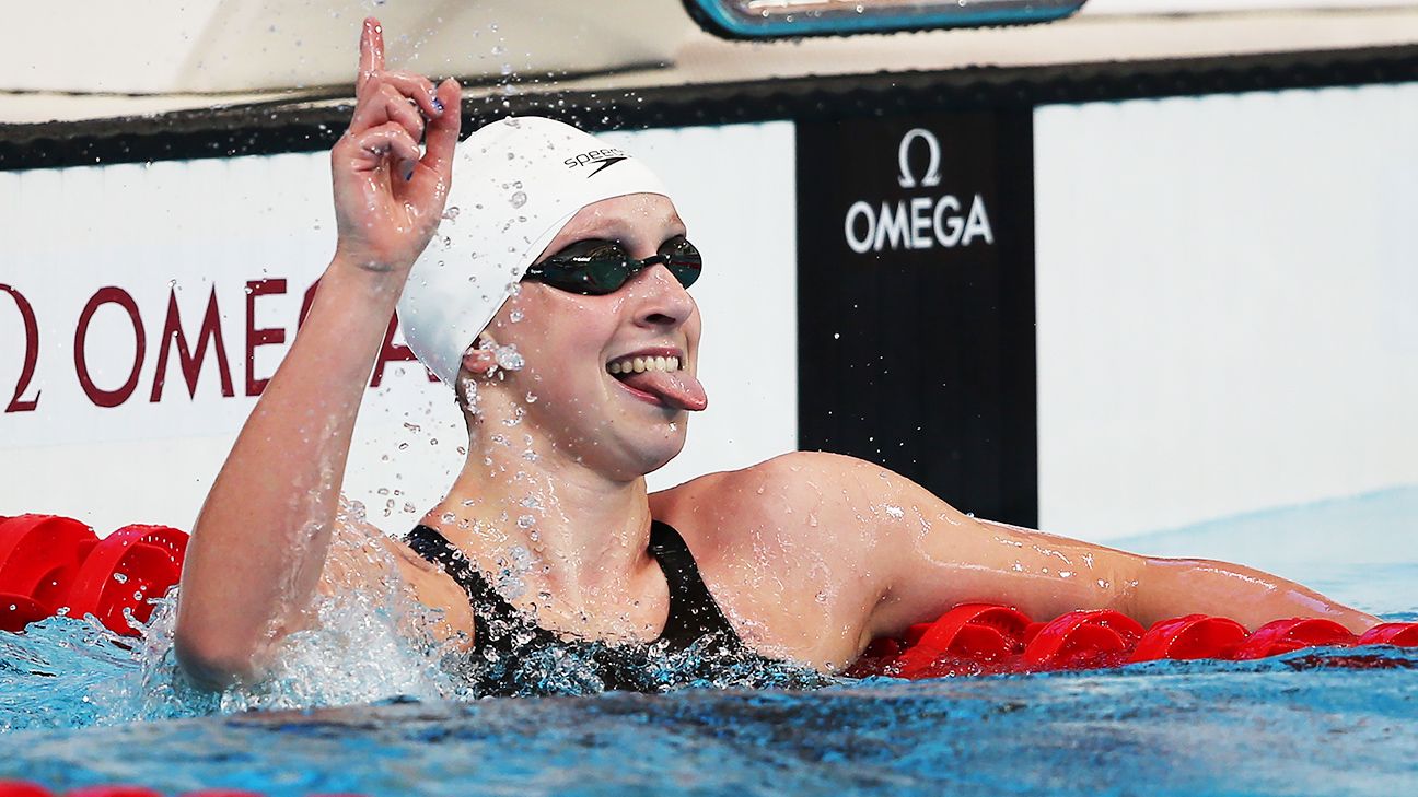 Katie Ledecky improves 1500m world record in world championships