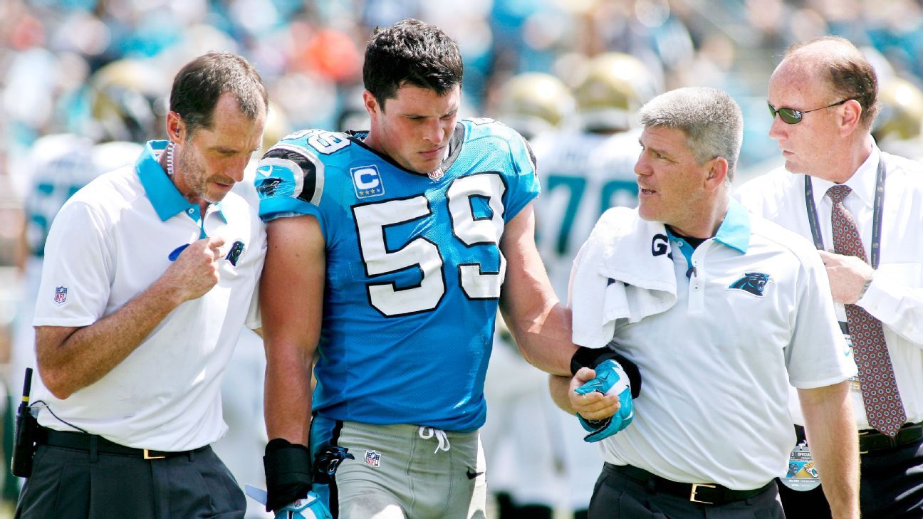 Luke Kuechly of Carolina Panthers out of concussion protocol, cleared to  practice - ESPN