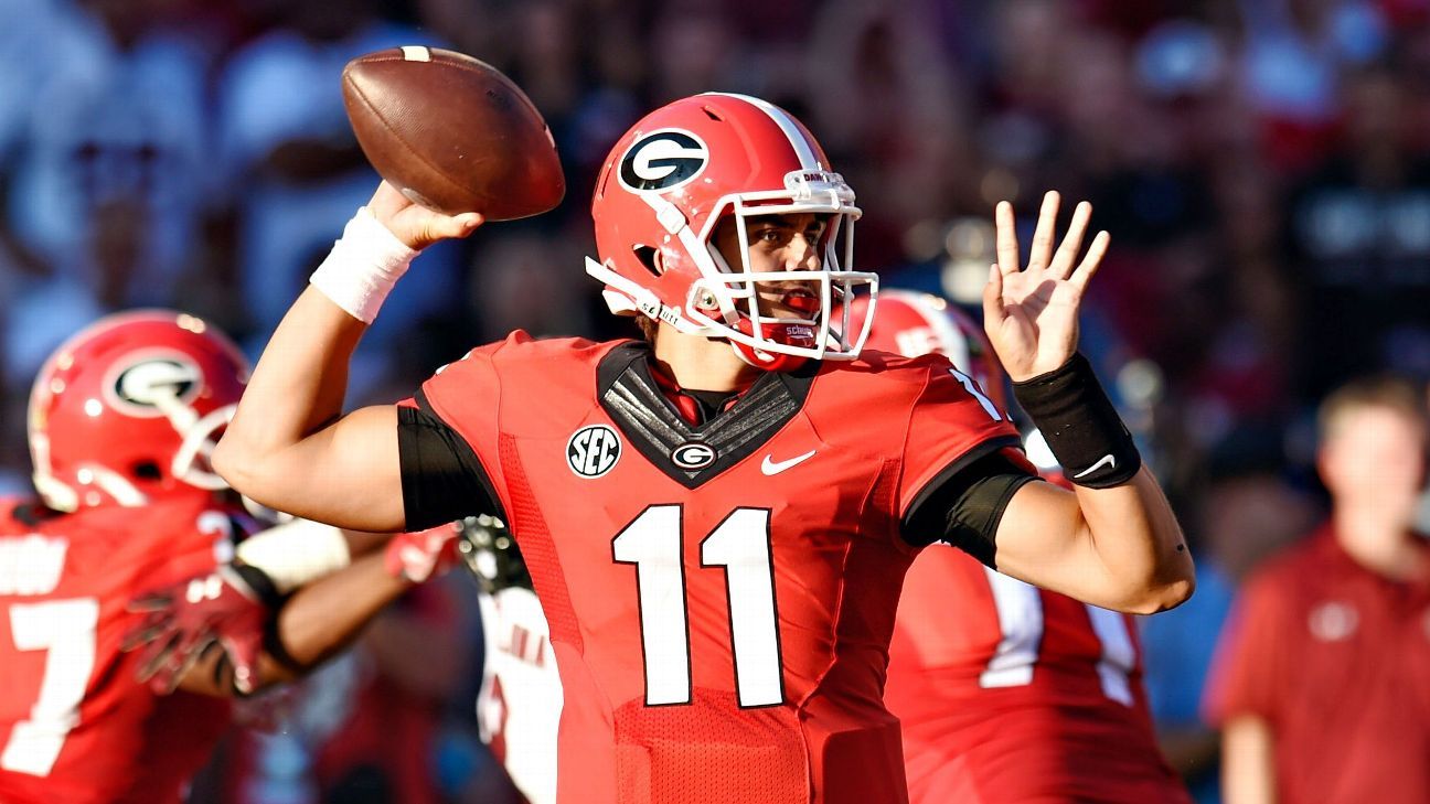 Greyson Lambert Georgia Bulldogs #11 (No Name) NCAA Jersey - Red