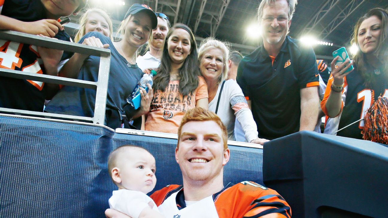 Dallas Cowboys quarterback Andy Dalton and wife JJ Dalton reflect on  Cincinnati Bengals return - Sports Illustrated Cincinnati Bengals News,  Analysis and More