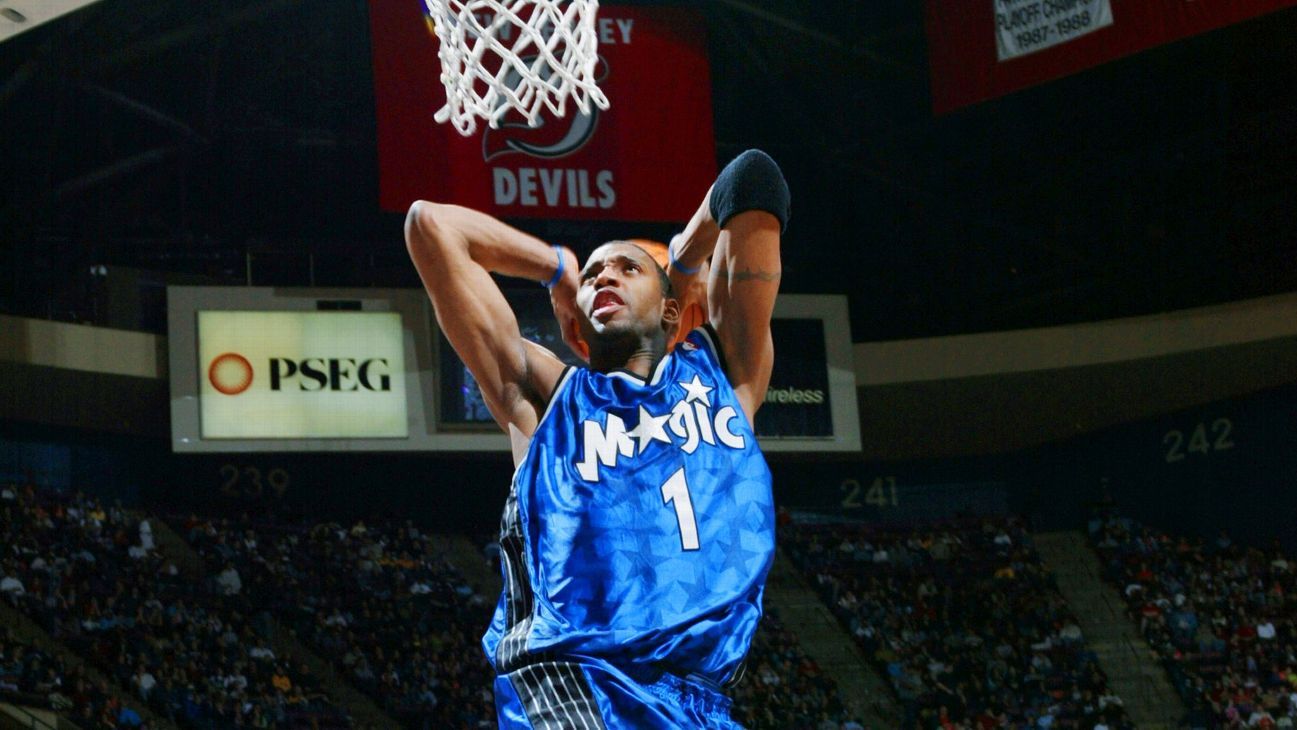 Tracy McGrady Orlando Magic  Tracy mcgrady, Nba best dunks, Basketball