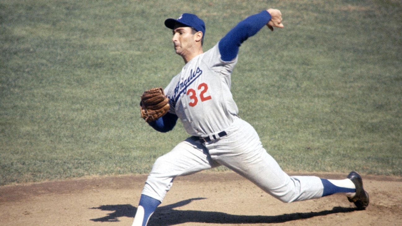 Sandy Koufax Pitching A No Hitter by Bettmann