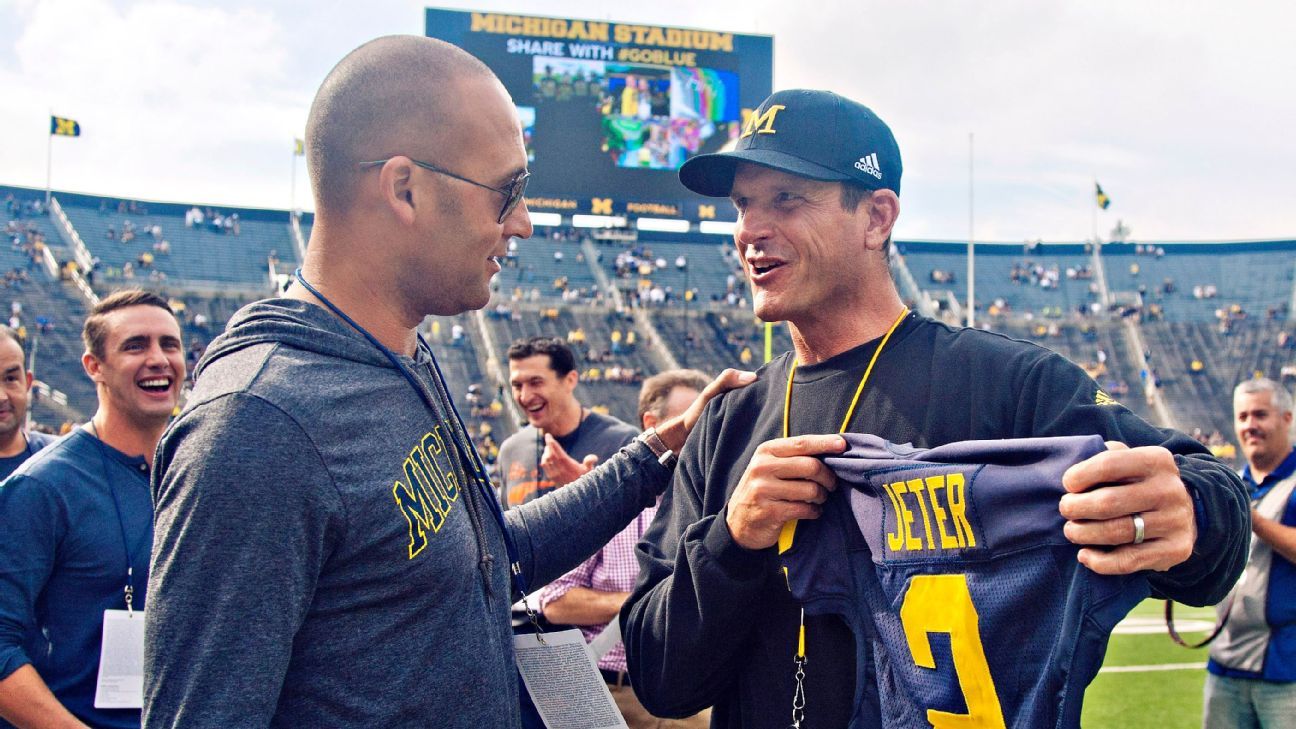 Derek Jeter - A Michigan Man Despite Never Playing for U-M - University of  Michigan Athletics