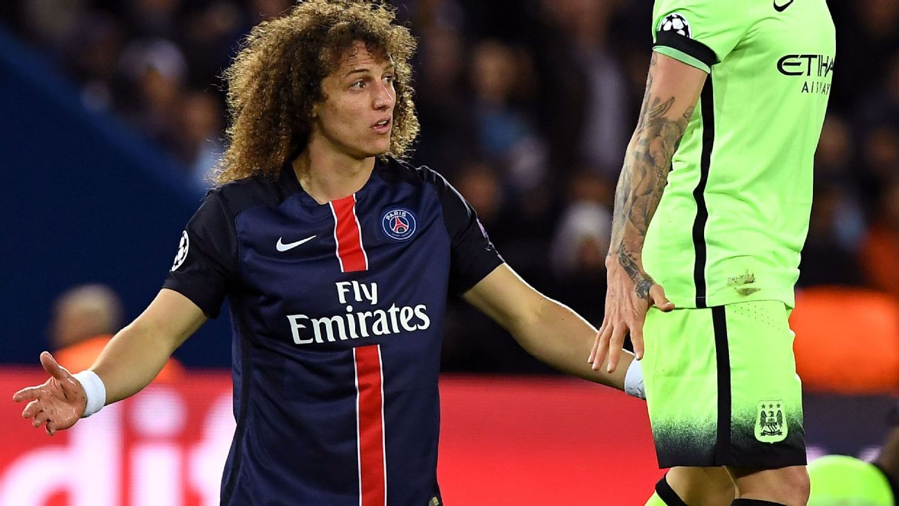 David Luiz Signiert Foto Display Chelsea FC