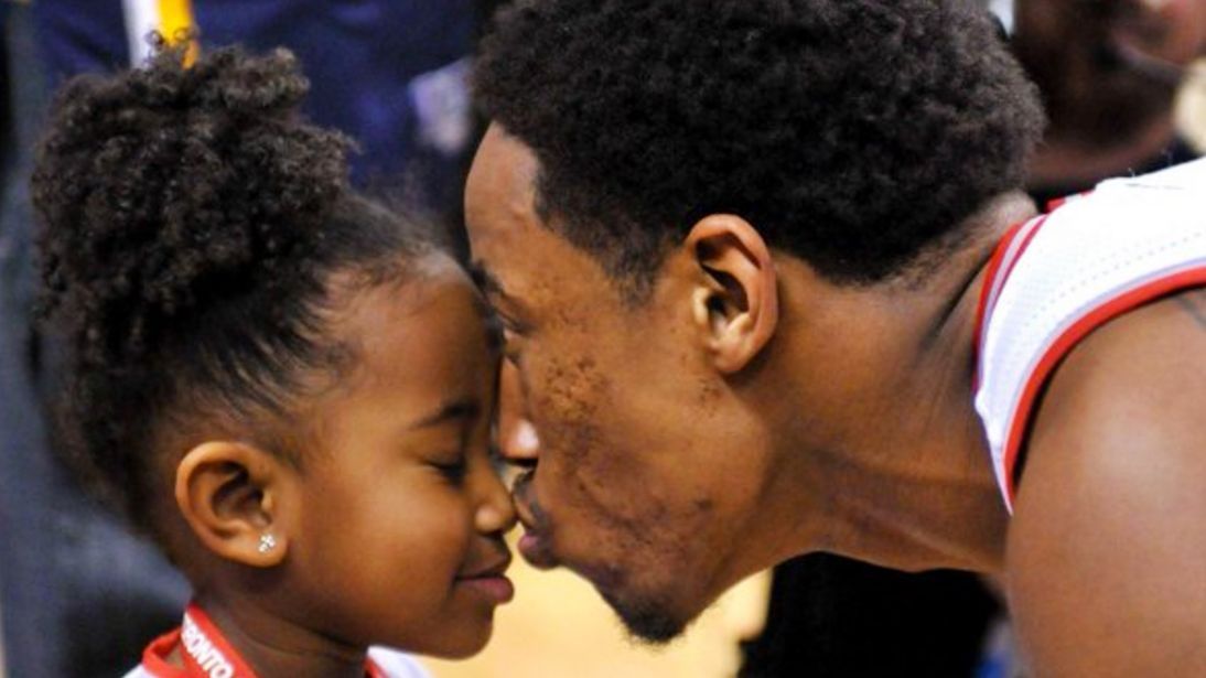 DeMar DeRozan's daughter joins ranks of cute kids at NBA news ...