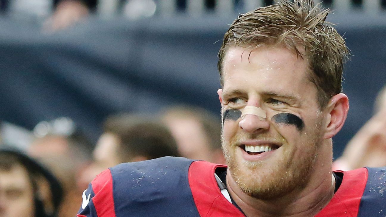 Texans' J.J. Watt delivers football jerseys to injured boy in hospital