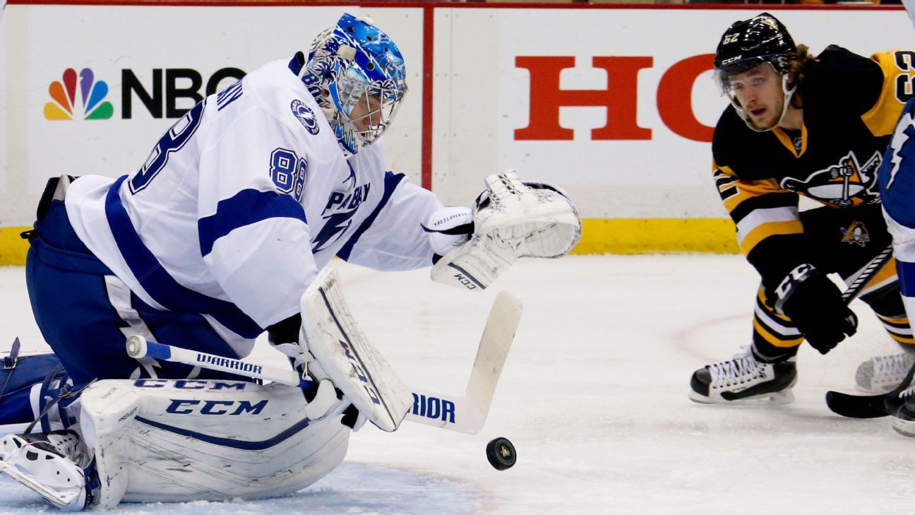 Vasilevskiy out for Lightning, Bedard makes pre-season debut, Plus