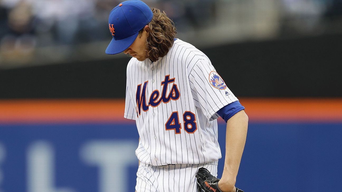 Jacob deGrom and Matt Harvey: two pitchers going in opposite directions -  Beyond the Box Score