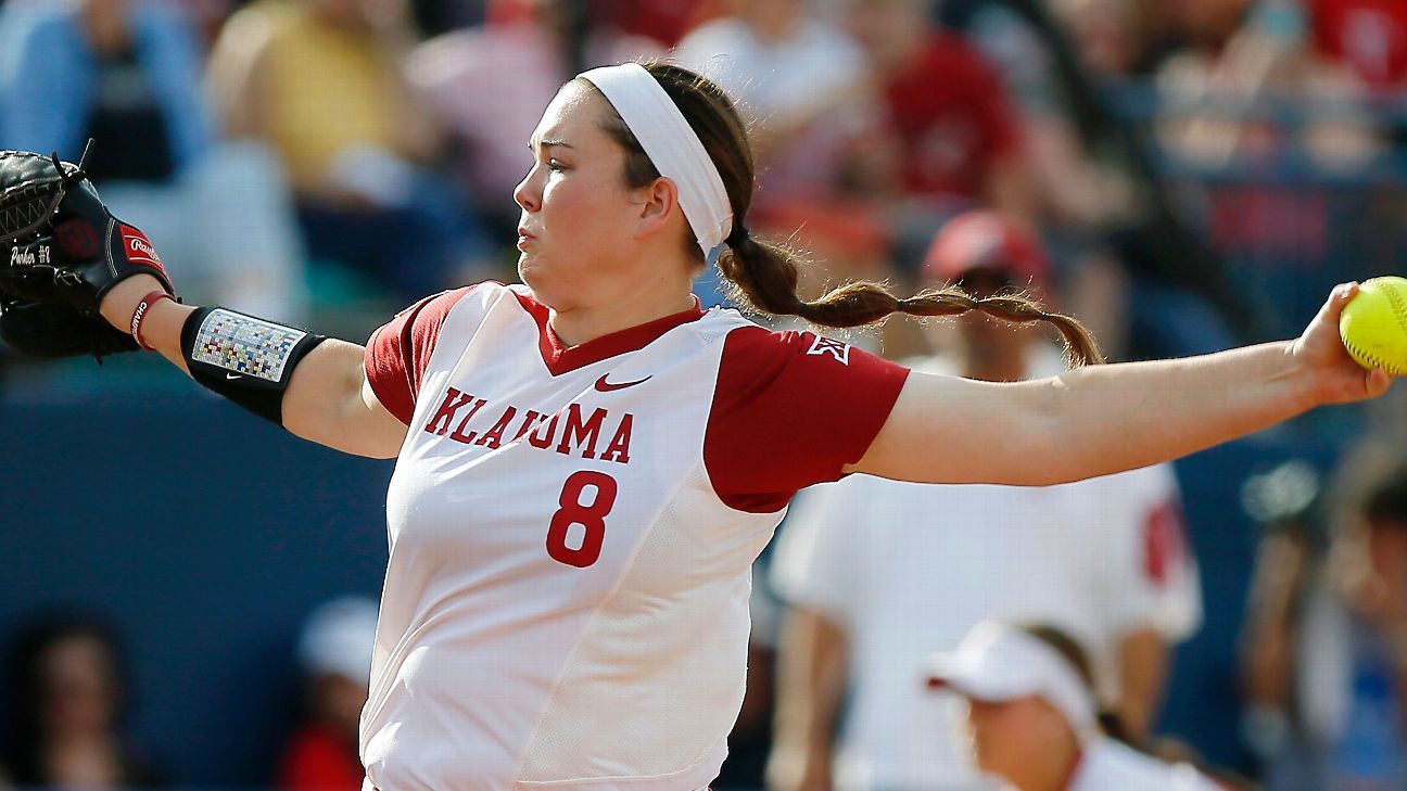 Oklahoma softball pitcher Paige Parker throws so hard she will knock 