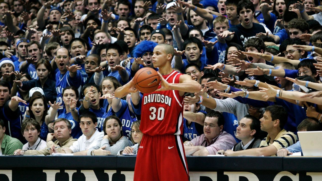 stephen curry college shooting