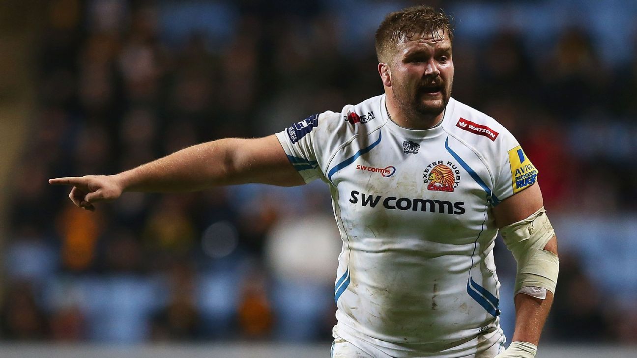 Exeter prop Tomas Francis banned for two weeks after admitting kick on