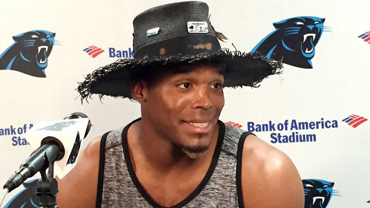 Cam Newton Hat: Panthers Quarterback Wore a Crazy Hat to Training Camp