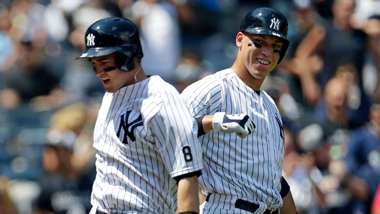New York Yankees rookies Tyler Austin, Aaron Judge first pair to hit