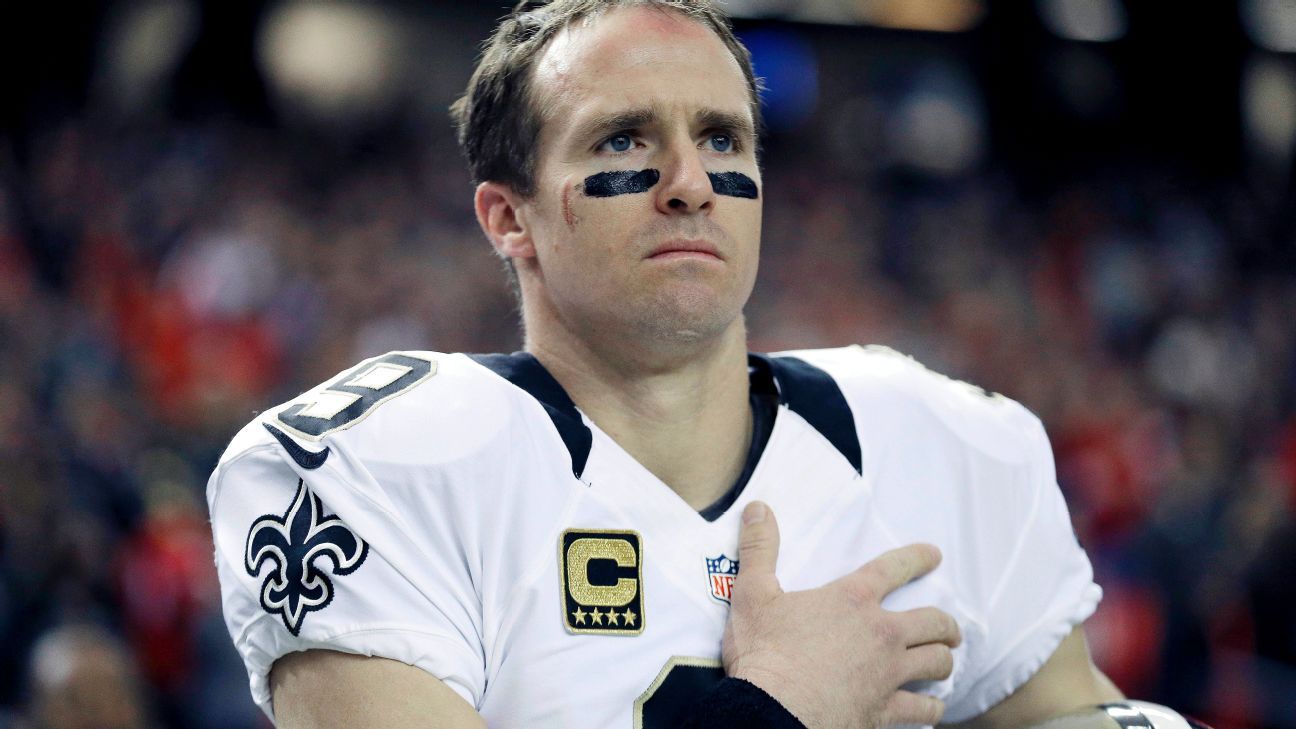 Drew Brees's Unchanged Stance on Kneeling Is Suddenly Out of Step - The New  York Times