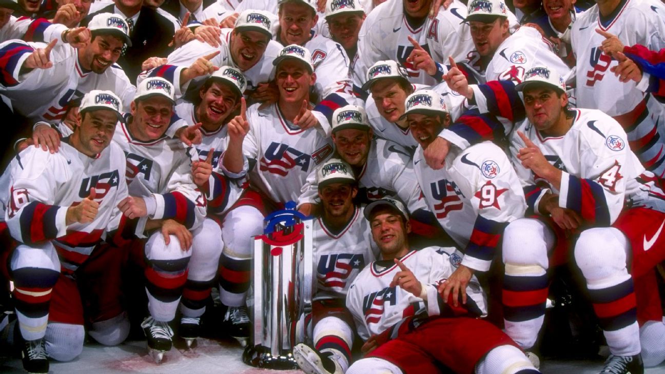 John LeClair Goal - Game 1, 1996 World Cup Of Hockey USA vs