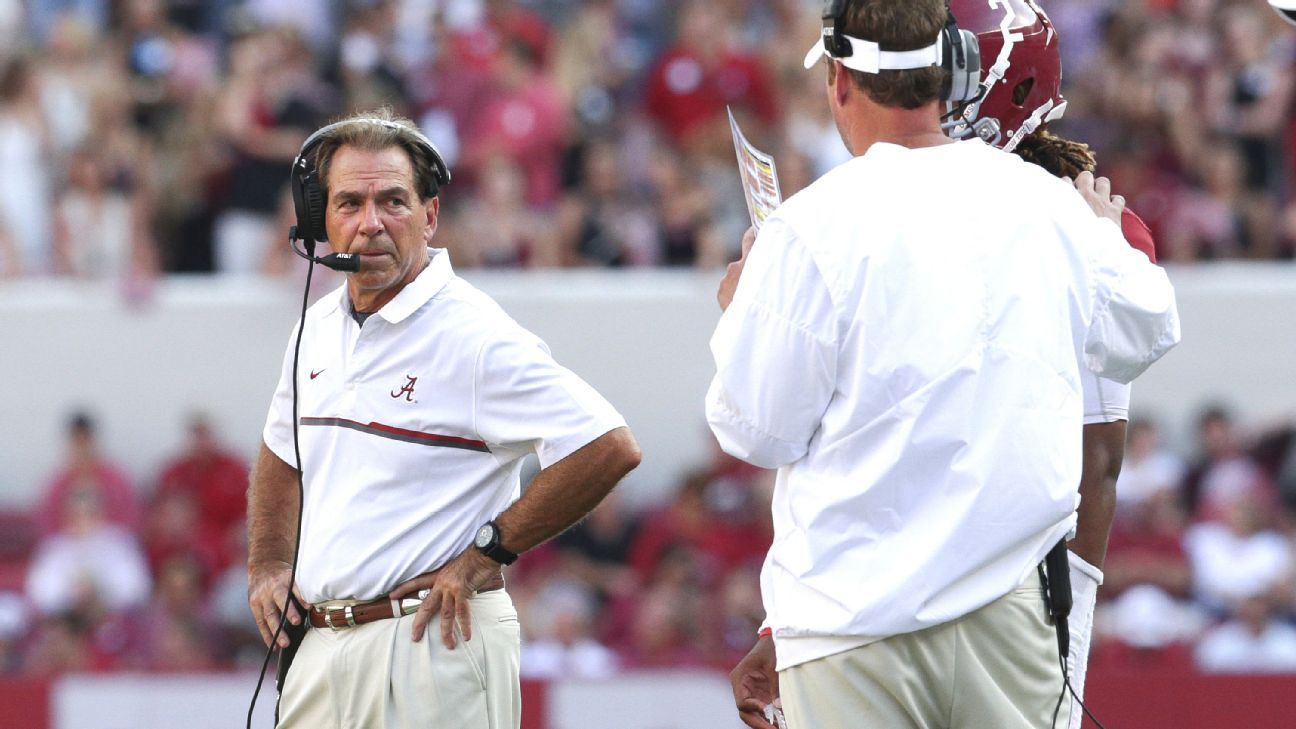 Alabama Crimson Tide coach Nick Saban said argument with offensive