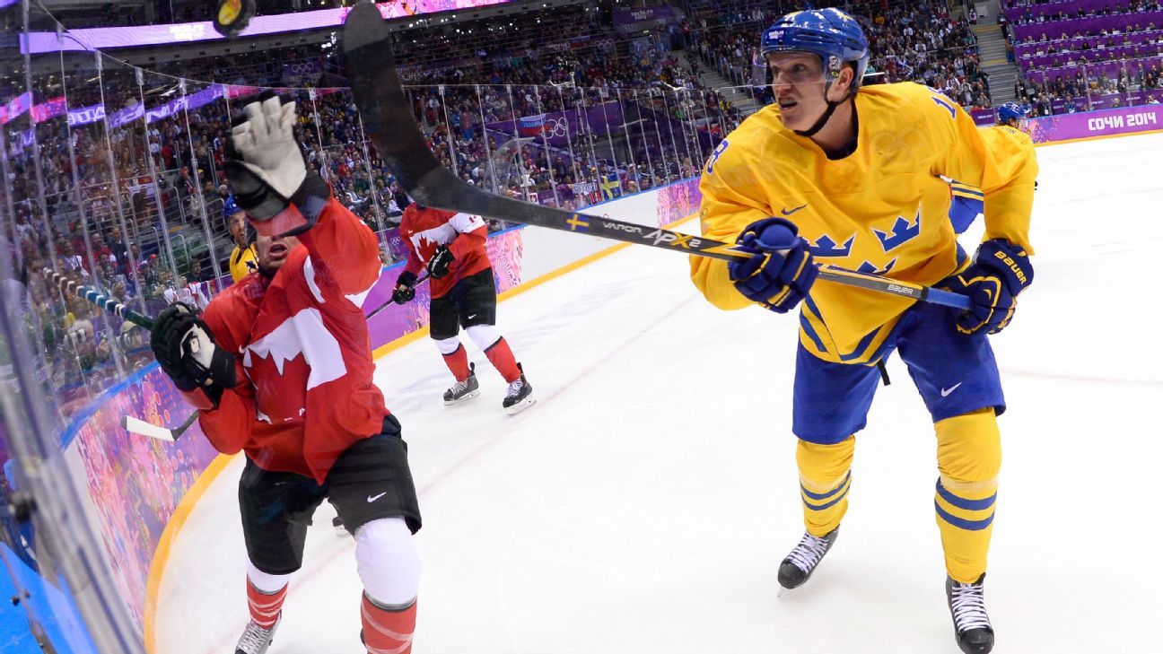 NHL World Cup of Hockey Team Sweden's Jakob Silfverberg's
