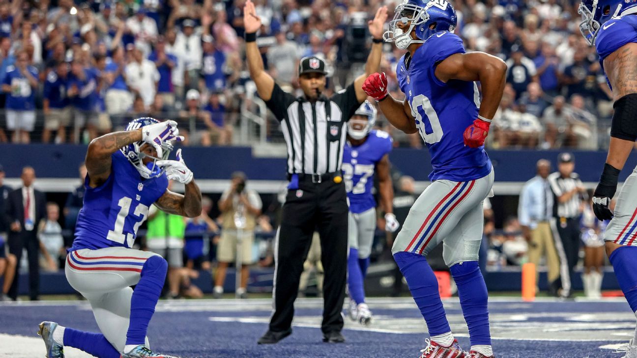 Giants wide receivers VICTOR CRUZ and ODELL BECKHAM JR. share thoughts -  Gold Medal Impressions