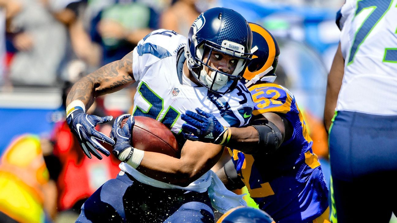 Seattle Seahawks running back Thomas Rawls out for rest of season