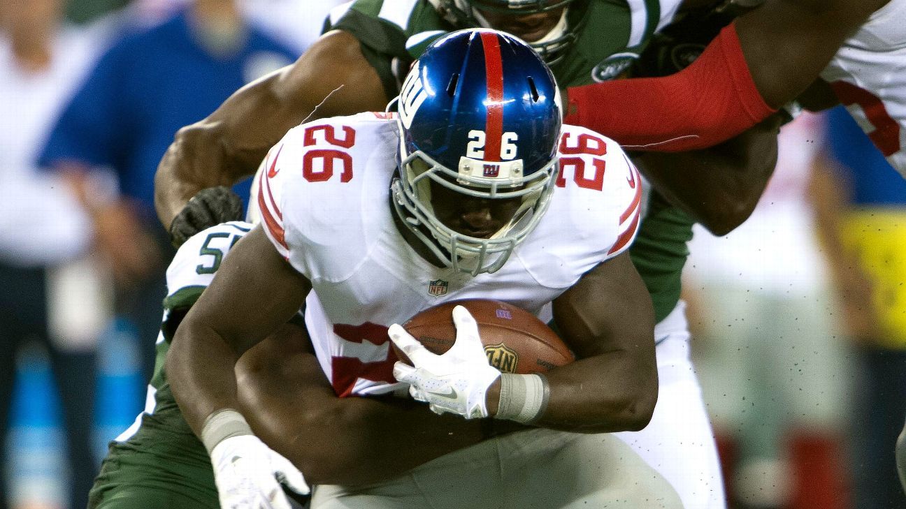 New York Giants RB Orleans Darkwa lands on IR, S Eric Pinkins