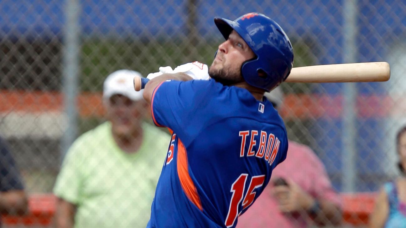 Mets' Tim Tebow slowly but surely improving