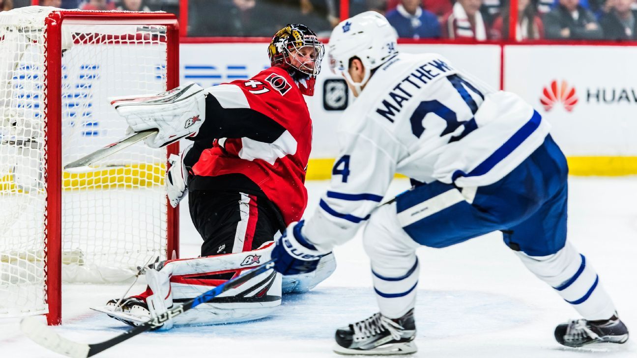 Auston Matthews makes Maple Leafs preseason debut