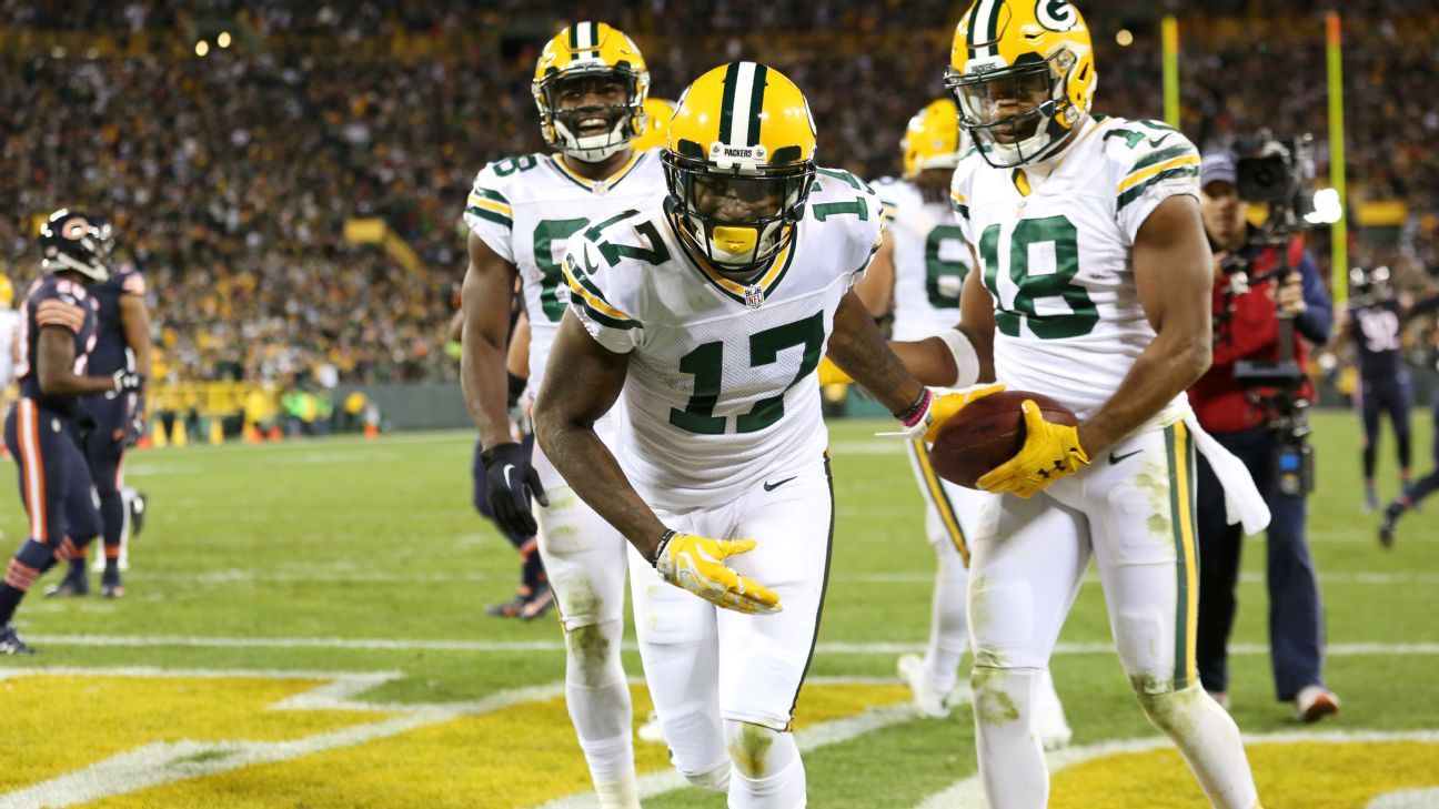 Every Davante Adams Reception from 132-Yd Game