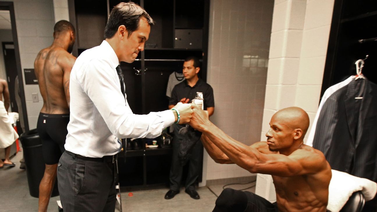 Ray Allen seconds Heat 'bad marriage'; Spoelstra on recent encounter, 'He  didn't run me over