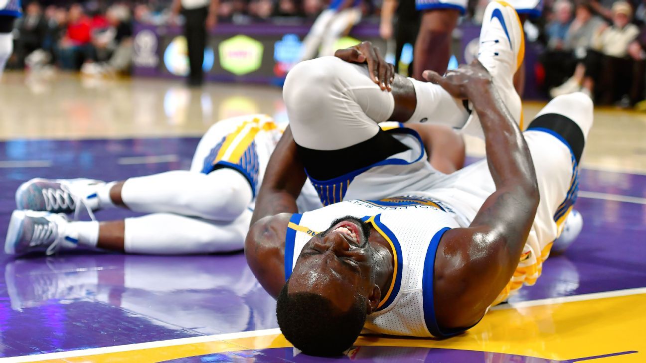 Draymond Green of Golden State Warriors suffers left ankle contusion ...