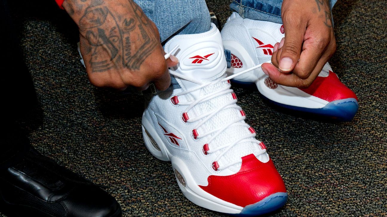 The Top 100 Basketball Shoes of All Time  Allen iverson shoes, Iverson  shoes, Classic sneakers
