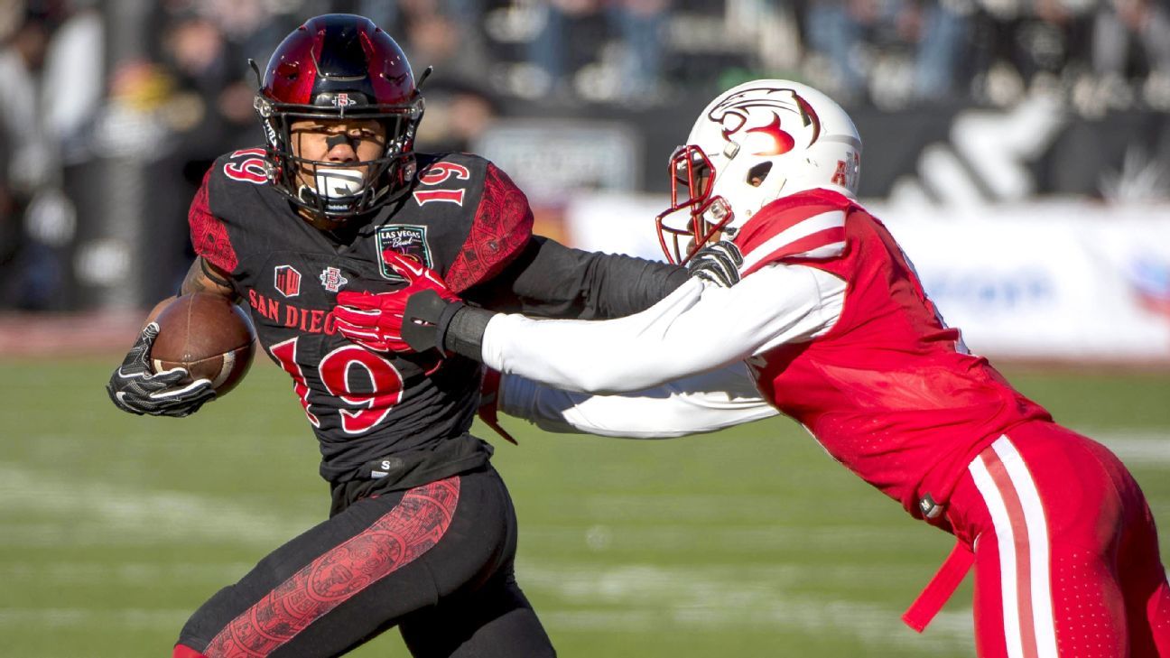 Donnel Pumphrey of San Diego State Aztecs sets FBS career rushing record -  ESPN